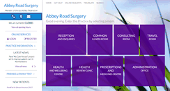 Desktop Screenshot of abbeyroadsurgery.org.uk